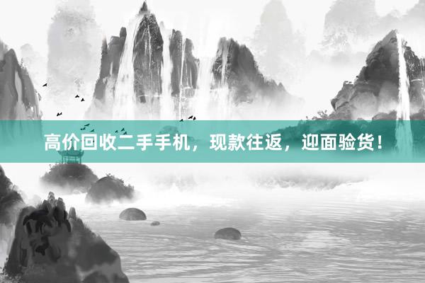 高价回收二手手机，现款往返，迎面验货！